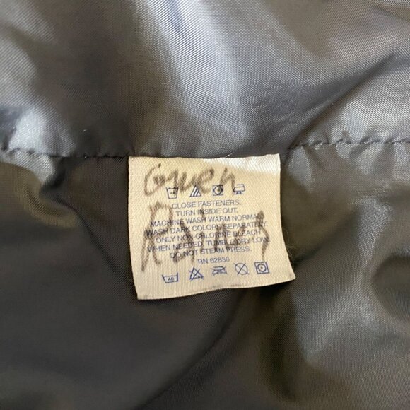 Lands' End Sweater Fleece Vest Womens Large 14-16 Cream Gray Full Zip Pockets - Picture 10 of 13